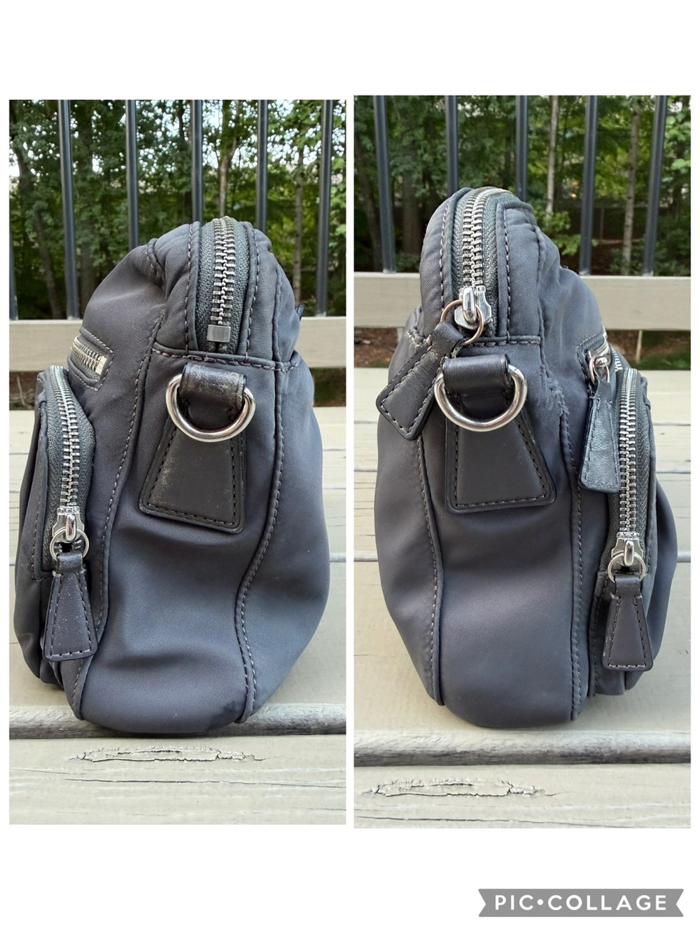 MZ Wallace Slate Gray Nylon Bag - no strap - Picture 3 of 15